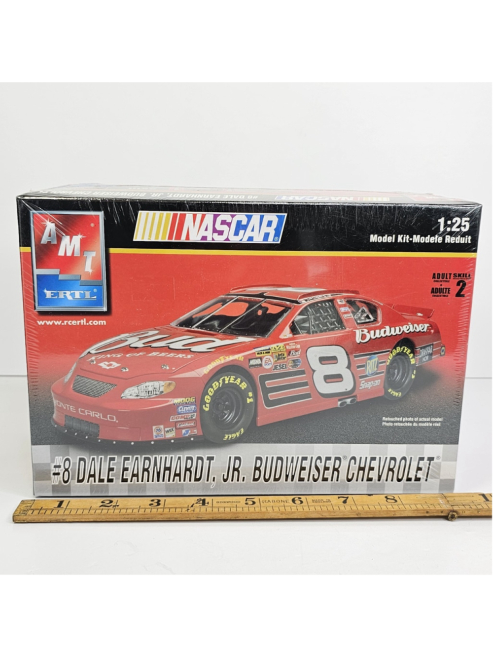 SEALED AMT #38068 Dale Earnhardt Jr. #8 Budweiser Chevy 1/25 NEW 2004 Vintage